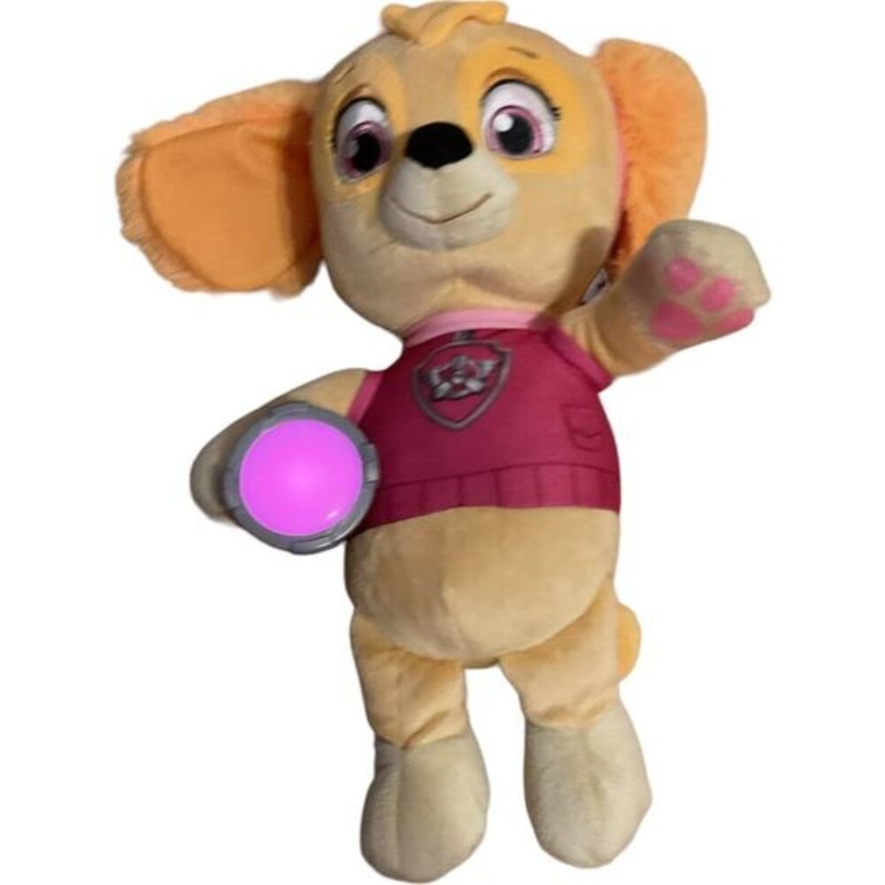 ️Paw Patrol Snuggle Up Skye Plush with Flashlight and Sounds Tested Works 12"